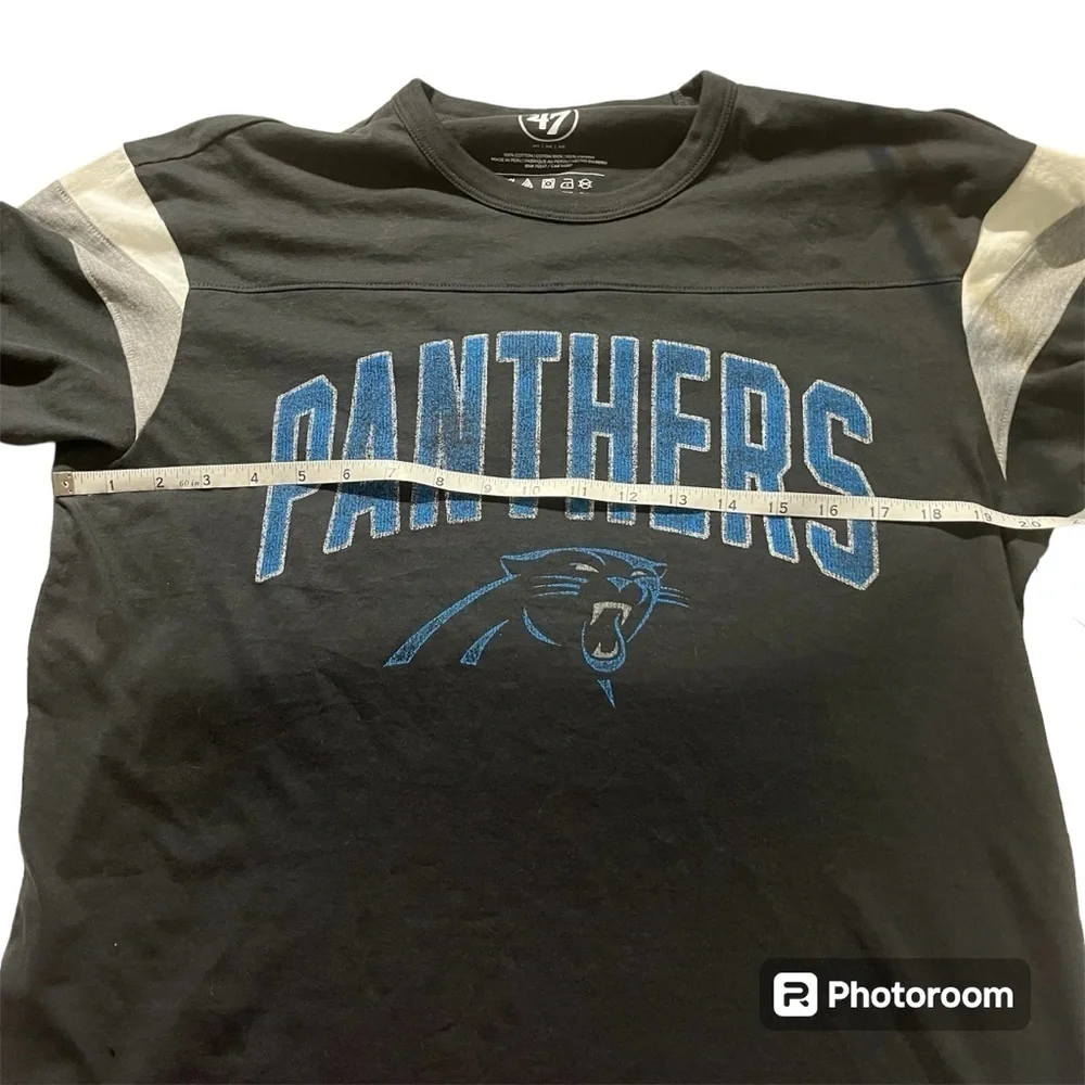 Men's '47 Carolina Panthers Short Sleeve Tee, Size Medium